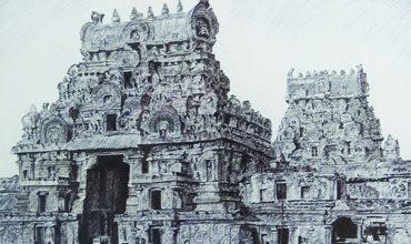 Pen Drawing on Paper by Student of Dessin Academy.